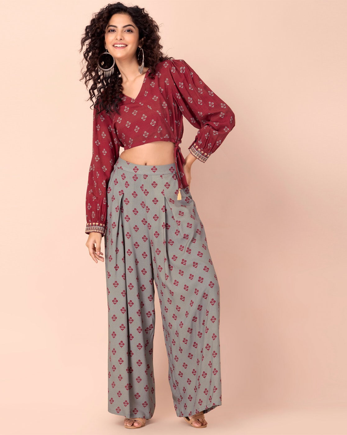 Buy Grey Pants for Women by Indya Online