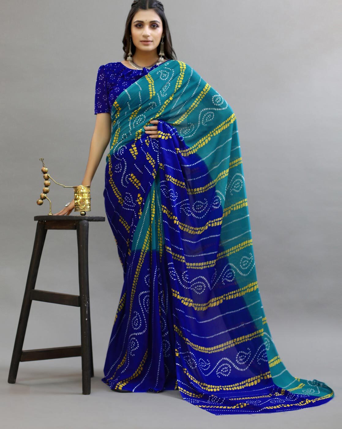 Latest Flower Printed Daily Wear Weightless Sarees Collection Catalog