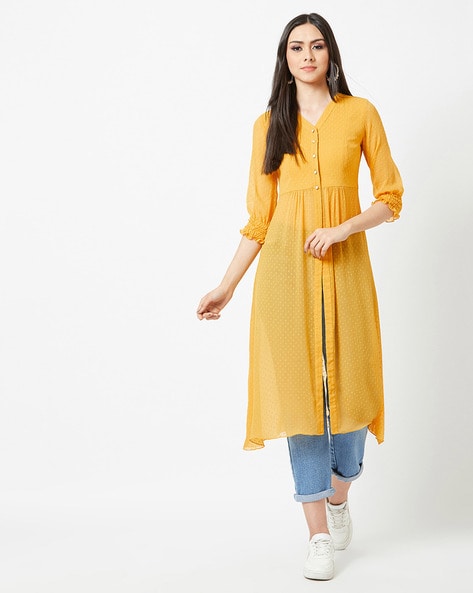 Buy Mustard- Tops for Women by MISS CHASE Online