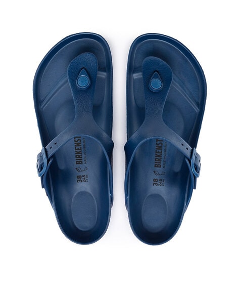 Navy blue rubber discount birkenstocks