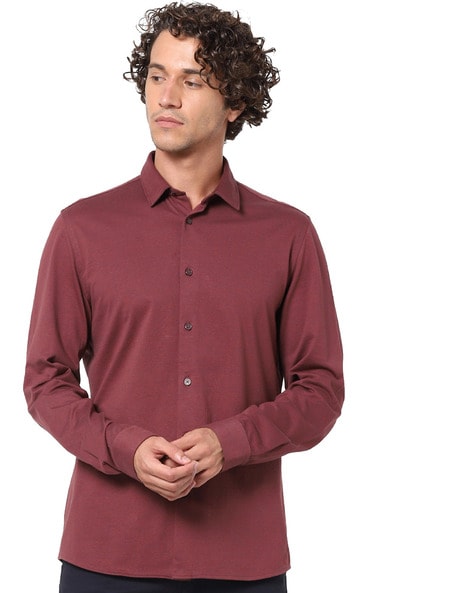 Celio Men Solid Slim Fit Shirt