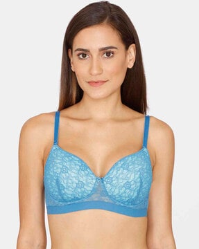 Buy Non-Padded Non-Wired Full Coverage T-Shirt Bra in Powder Blue