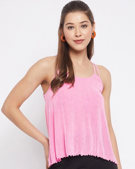 Buy Pink Tops for Women by LE BOURGEOIS Online