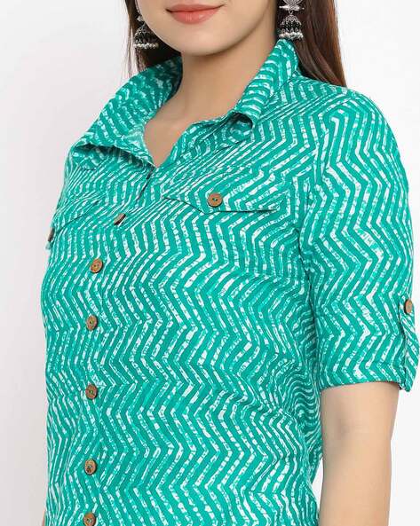 Buy Stylish Collared Neck Kurti Collection At Best Prices Online