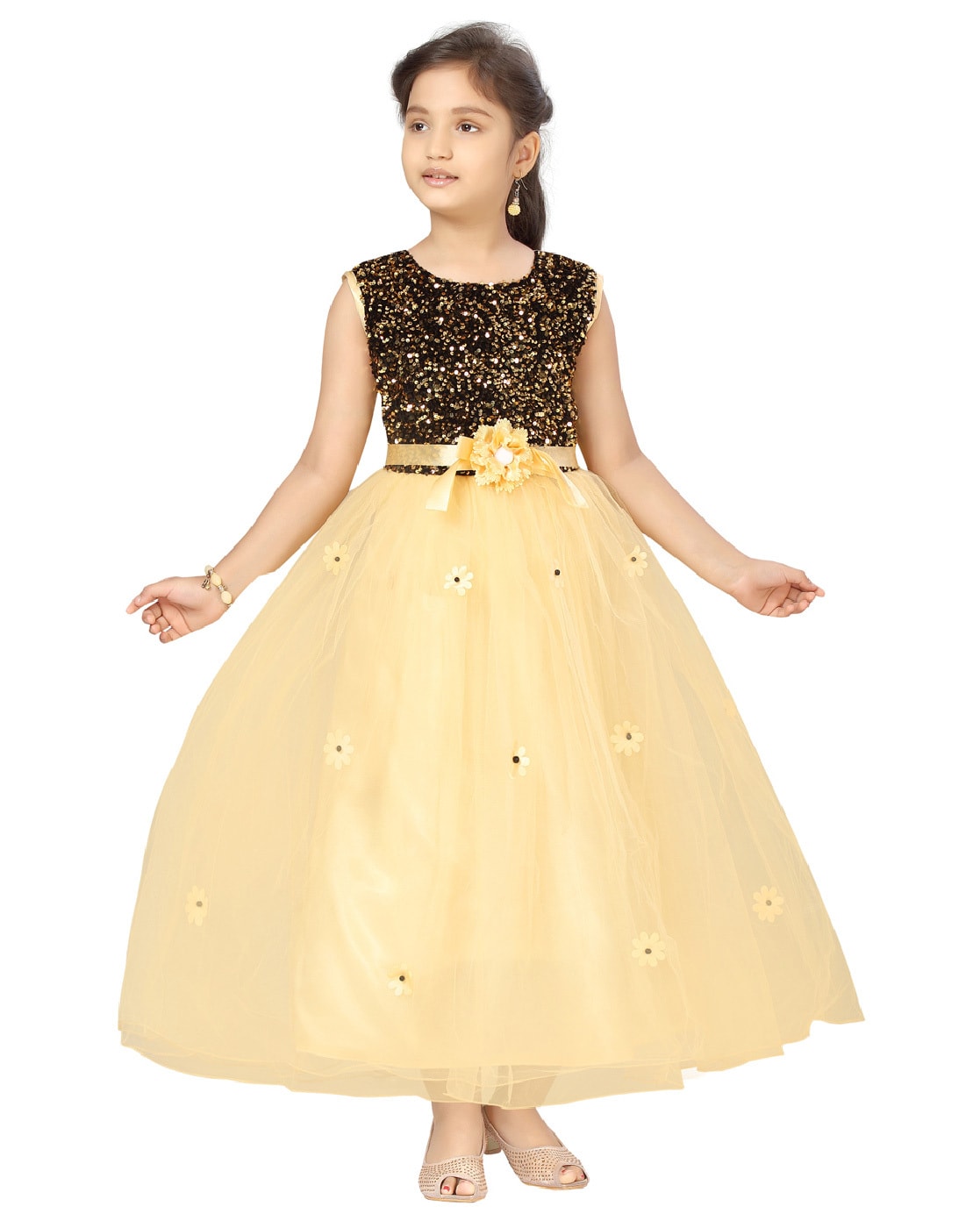 Buy Aarika Girls Pink Color Self-Design Gown Online at Best Prices in India  - JioMart.