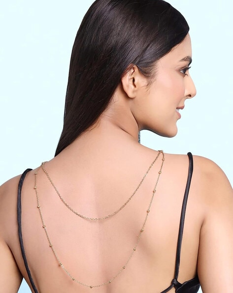 Flexible chain- matte finish - 14 inches plus back chain-additional ac –  Zivara Fashion