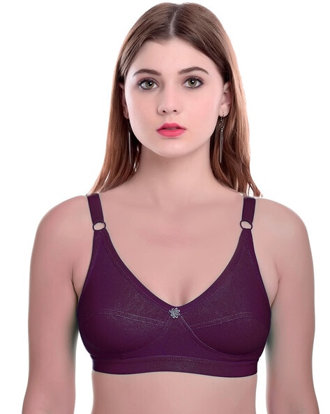 Buy The Blazze Women Maroon Polyester Sports Non Padded Bra (Xs) Online at  Best Prices in India - JioMart.