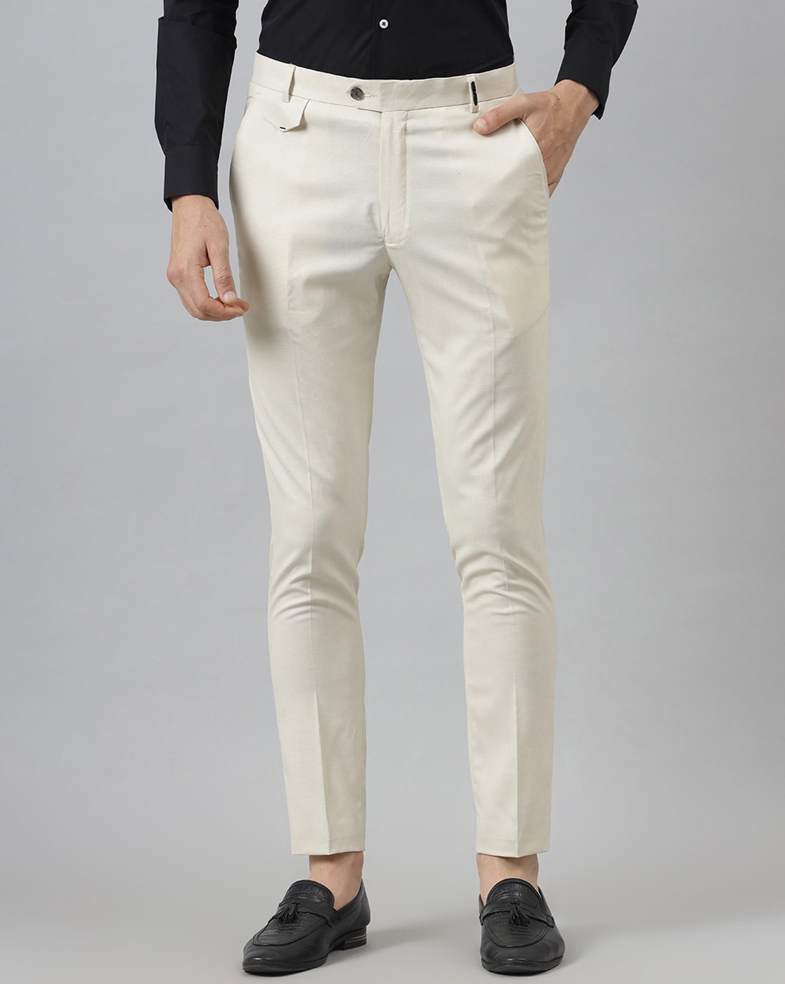 Chalk stripe trousers