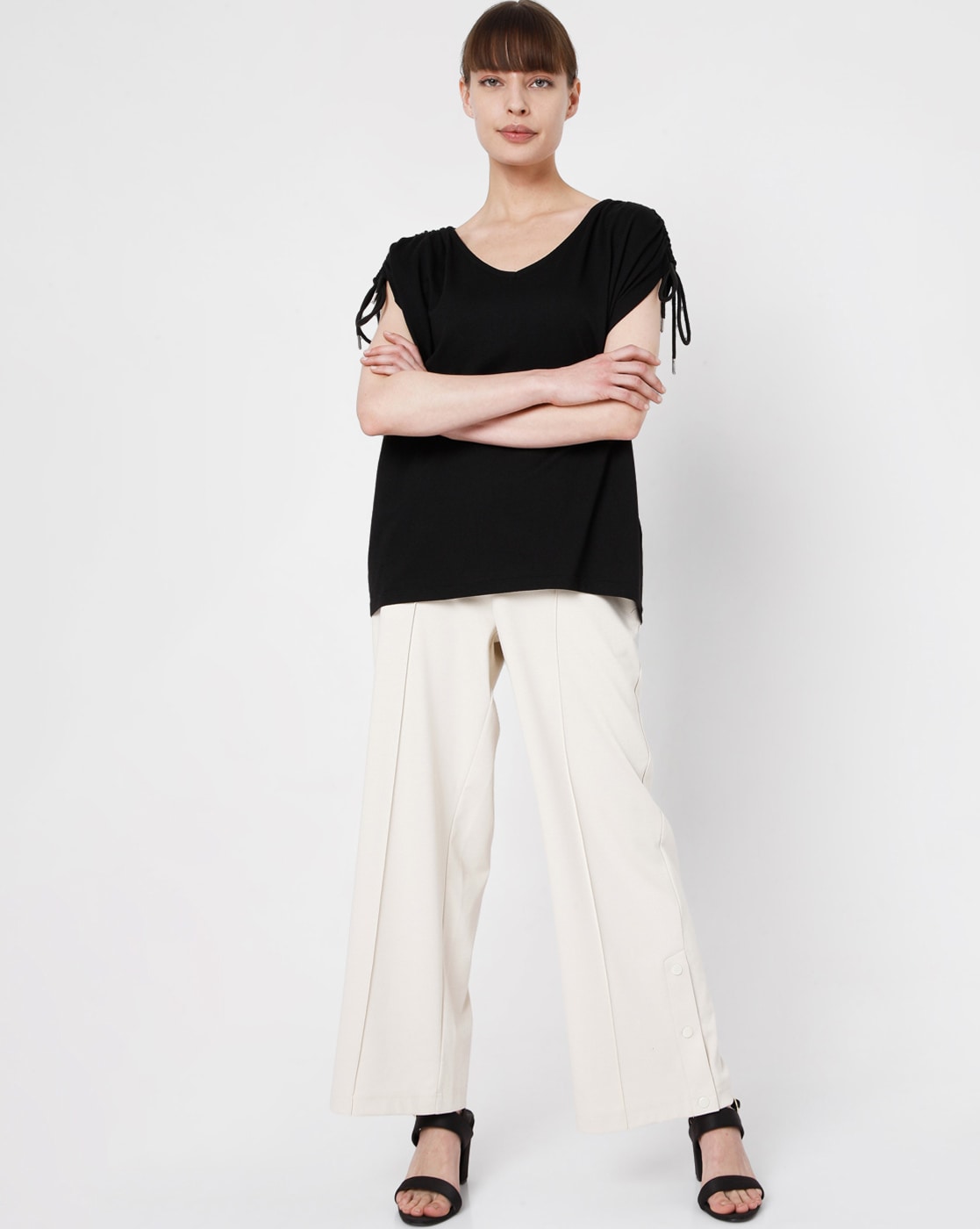 Buy Jet Black Tshirts for Women by Vero Moda Online