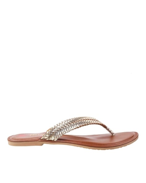 Gold rhinestone flip online flops