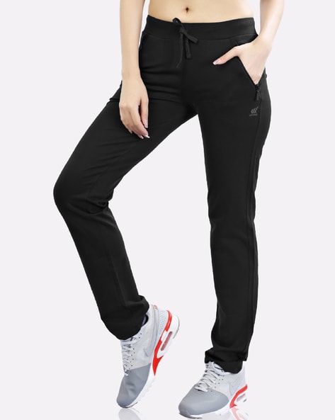 Buy Black Track Pants for Women by LAASA Online