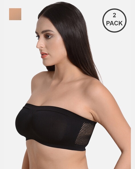 Pack of 2 Free Size Bras New Style Tube Bra for Ladies Strapless