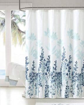 Floral Print Shower Curtains with Hooks-image-37