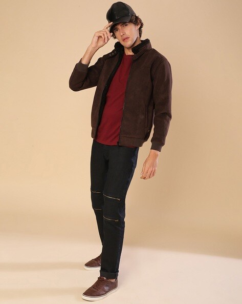 Buy Brown Jackets & Coats for Men by Campus Sutra Online