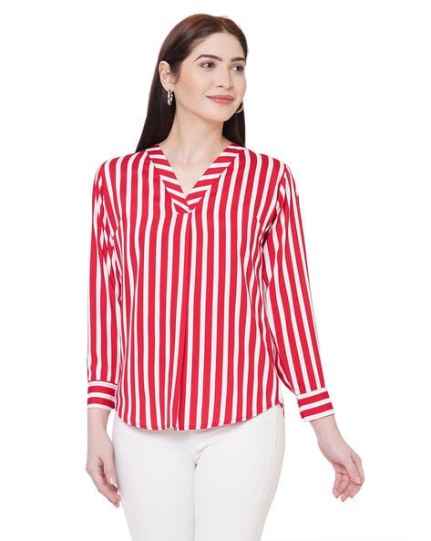 Buy Red Tops for Women by 9 IMPRESSION Online