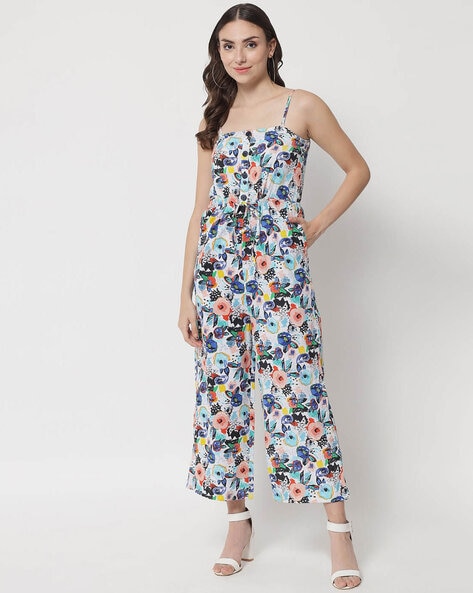Floral Print Jumpsuit – Basically Me Boutique