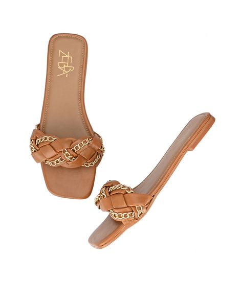 Fashion Apricot Sandals For Women, Flower Decor Thong Sandals | SHEIN