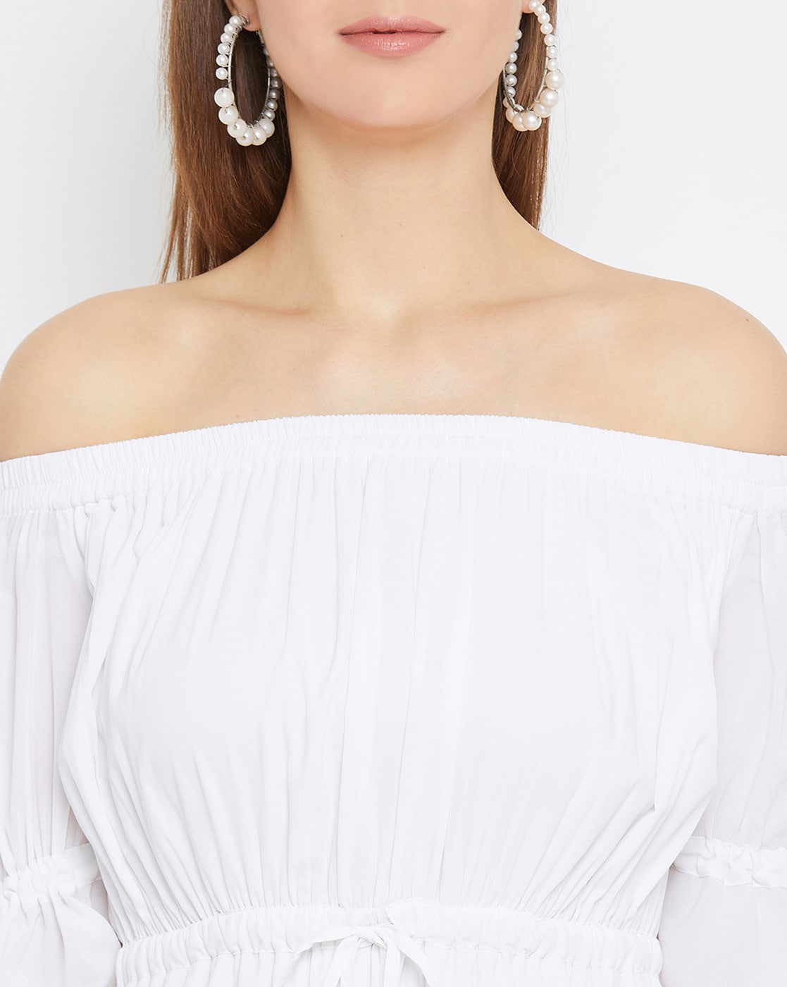 Silky Long Sleeve Draped Off Shoulder Mini Corset Dress - White | White  long sleeve dress, Mini dress, Corset mini dress