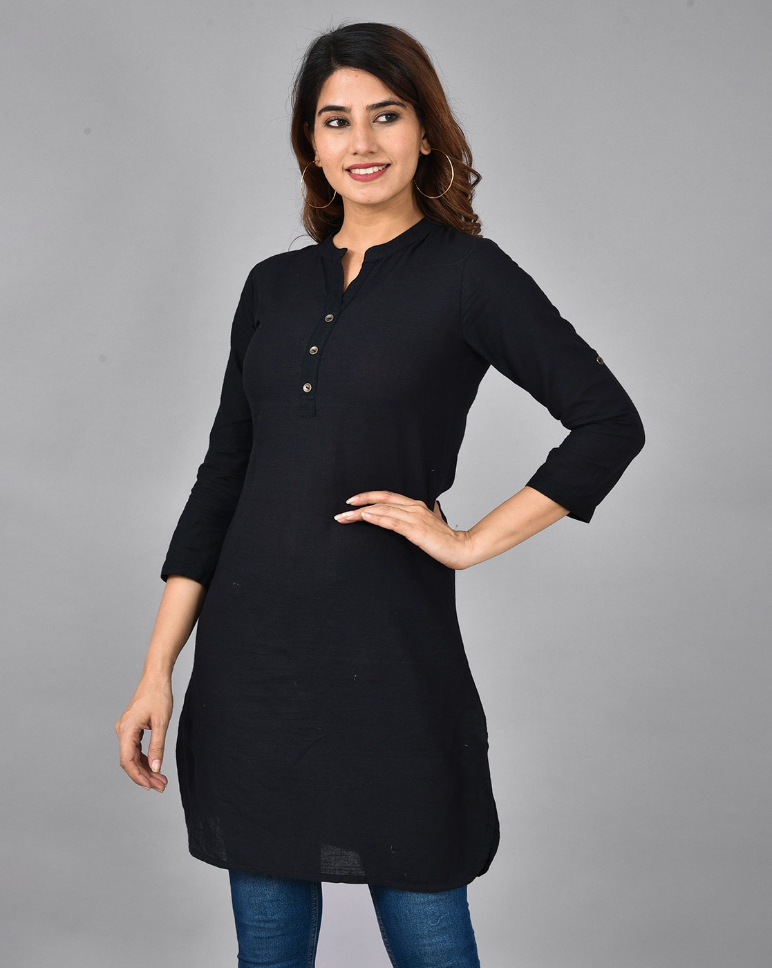 Buy Black Kurtis & Tunics for Women by Dwini Online