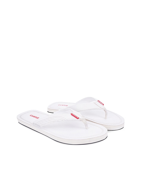 White hot sale colour chappals