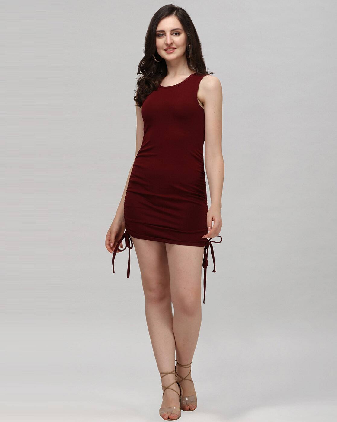 Buy Maroon Dresses for Women by SELVIA Online | Ajio.com