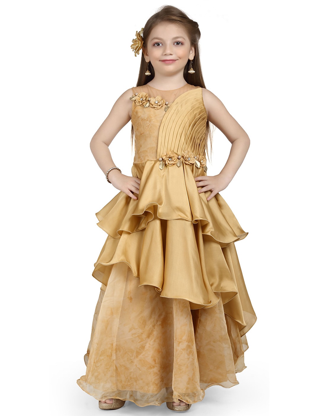 Girls Fashion Party Wear Long Dress Kids Gown – Inayah Fashion Boutique