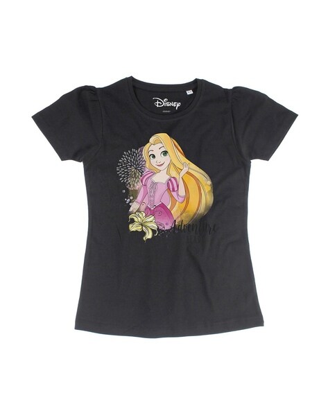 Buy Black Tshirts for Women by Disney By Wear Your Mind Online