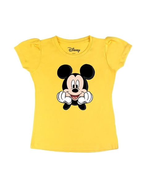 Buy Yellow Tshirts for Girls by Disney By Wear Your Mind Online