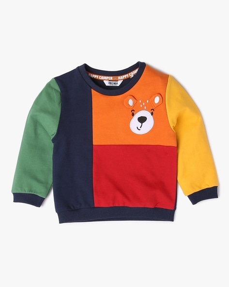 Colourblock Round-Neck Sweatshirt