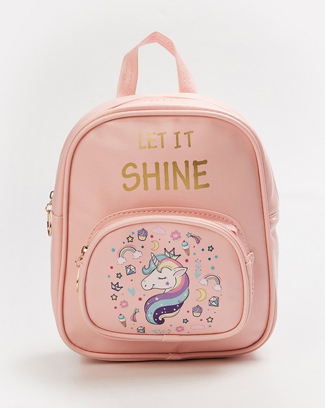 Unicorn shop print backpack