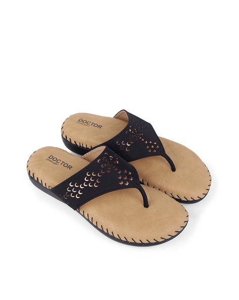 Buy Black Flat Sandals for Women by Doctor Extra Soft Online