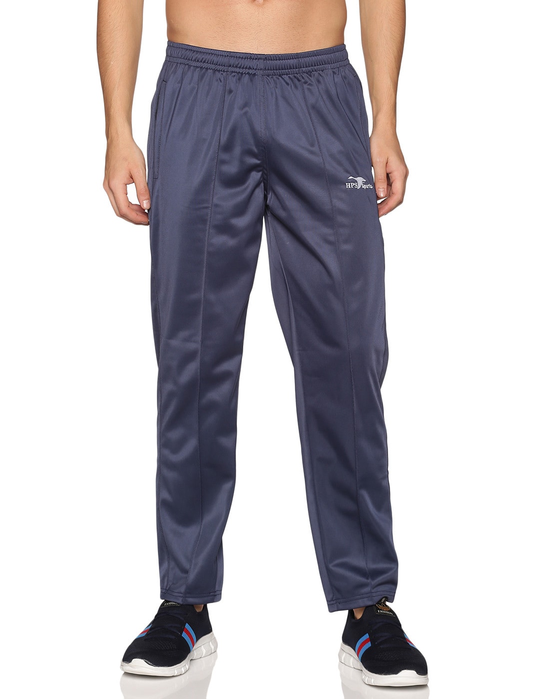 Mens Polyester Navy Track Pants Night Wear Pajama Sports Gym Lower with  Zip Pockets  Buy Mens Polyester Navy Track Pants Night Wear Pajama  Sports Gym Lower with Zip Pockets Online at