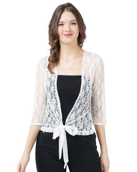 Buy White Shrugs & Jackets for Women by PEPTRENDS Online