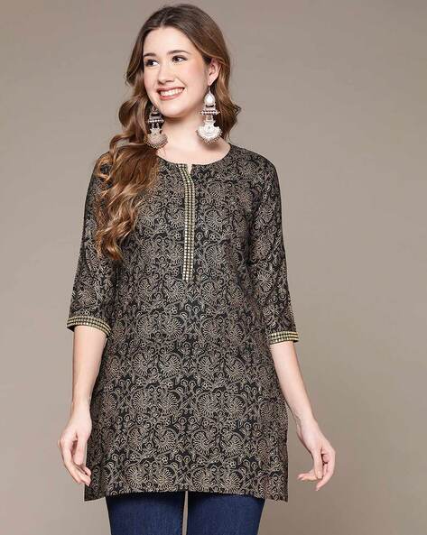 Women Indian Kurti Pakistani Kurta Short Embroidered Soft Rayon Tunic Top  Dress | eBay