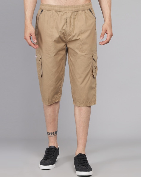 3/4th Length Studio Nexx Men Cotton Three-Fourth Shorts, 4 Pockets