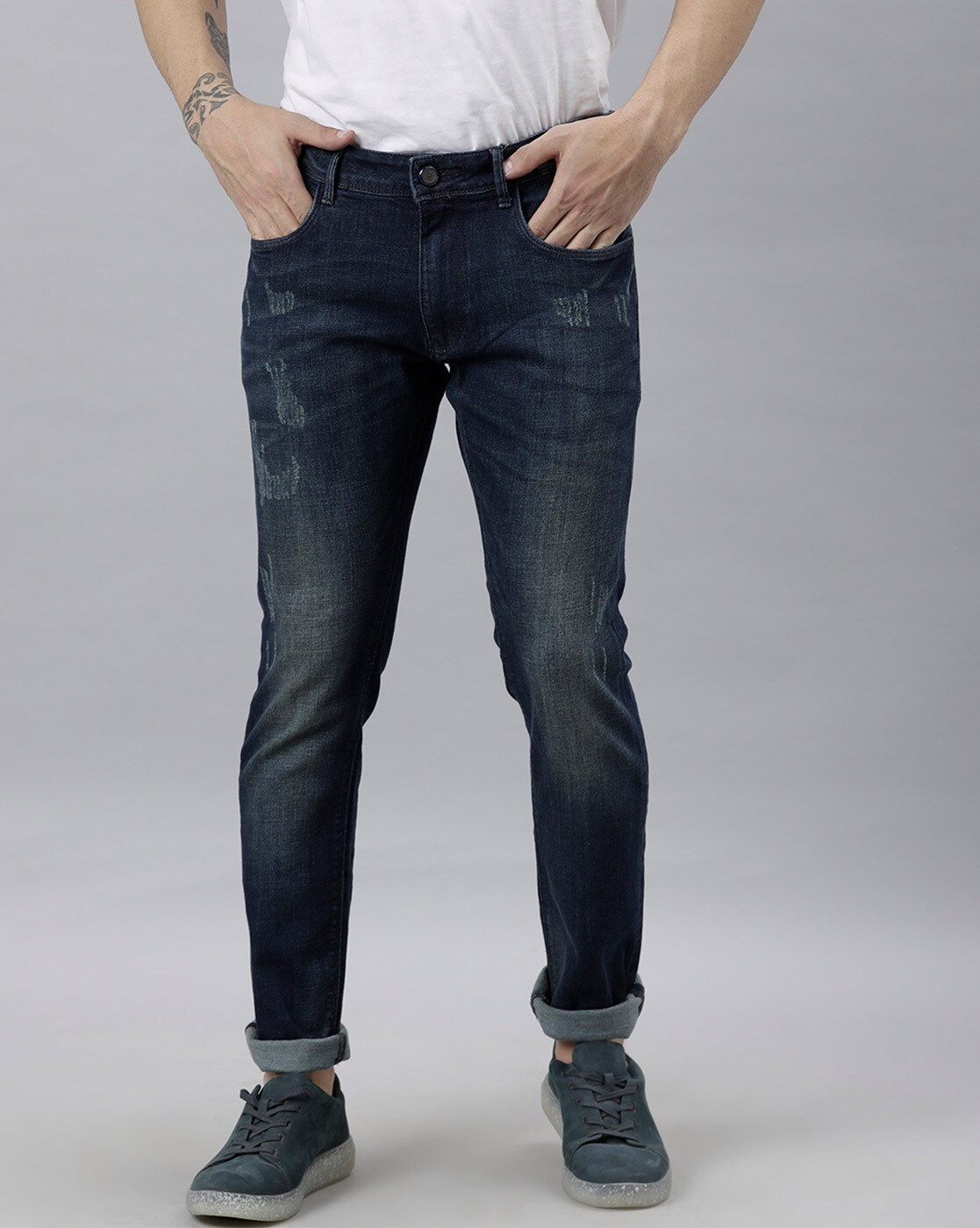 Pompeji Tante dome Buy Blue Jeans for Men by Rare Rabbit Online | Ajio.com