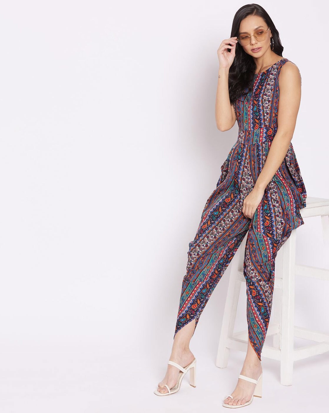 Buy COVER STORY Womens Spaghetti Neck Floral Print Jumpsuit | Shoppers Stop