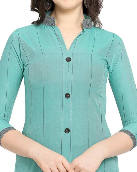 Chinese Collar Ladies Cotton Kurti, Plain at Rs 305 in Chennai | ID:  2850785084512