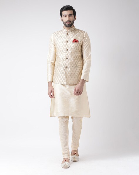 Buy Blue Kurta Jacket Set , Indian Men Wedding Wear , Kurta Pajama Set , Men  Kurta Nehru Jacket Online in India - Etsy