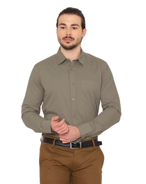 Buy Grey Shirts for Men by Allen Cooper Online