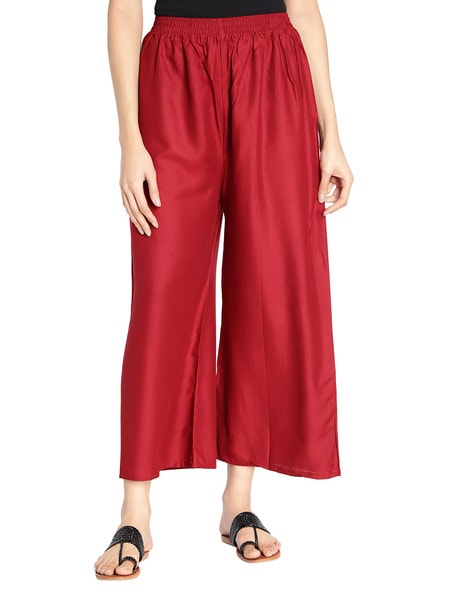 Relaxed Fit Ankle-Length Palazzos Price in India