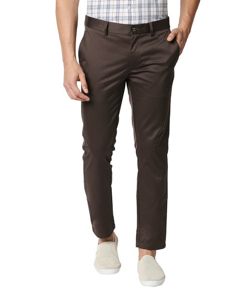 Beige Basic Trousers -- Madmext