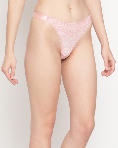 Women's Pink Thong Panties