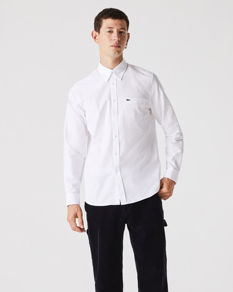 Forsendelse depositum Sædvanlig Buy White Shirts for Men by Lacoste Online | Ajio.com