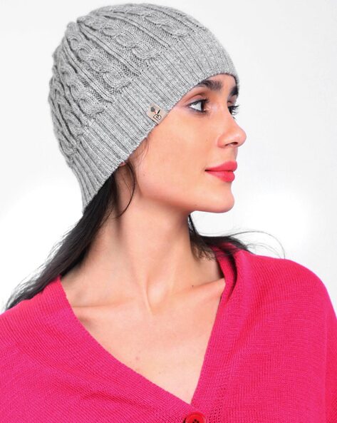 Buy Gray Beanie Hat Online In India -  India