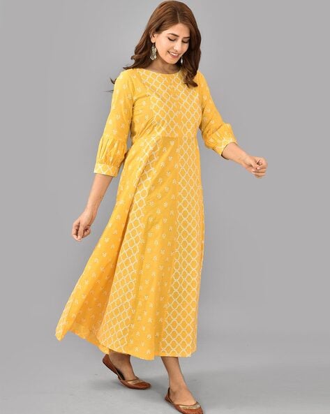 Heavy Thread Sequence Work Sunshine Yellow Colour Designer Long Gown –  Kaleendi