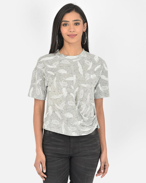 Latin Quarters Leaf Print Top