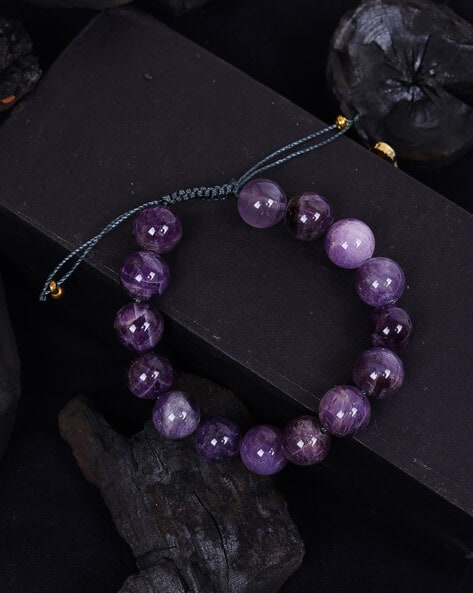 Shop Purple tennis bracelet by BenGems - theeyeofjewelry.com