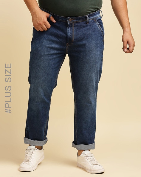 Lightly Washed Slim Fit Jeans