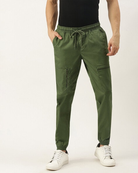 Buy Slim Fit Jogger Pants with Drawstring Waist Online at Best Prices in  India  JioMart